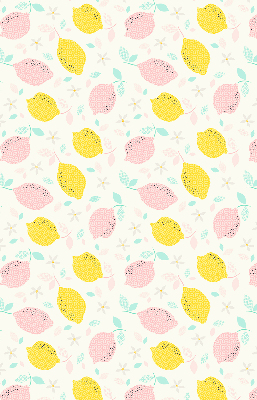 Roller blind for large window Pink and yellow lemons
