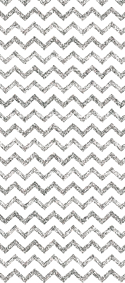 Roller blind for large window in gray horizontal zigzags
