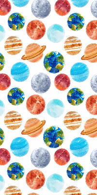 Fabric roller blind Planets