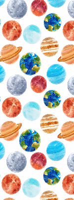 Fabric roller blind Planets