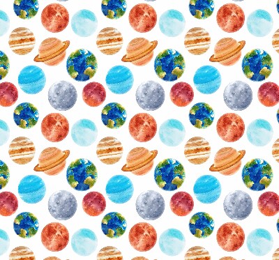 Fabric roller blind Planets