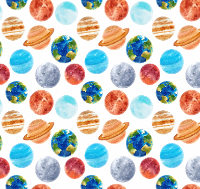 Fabric roller blind Planets