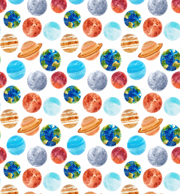 Fabric roller blind Planets