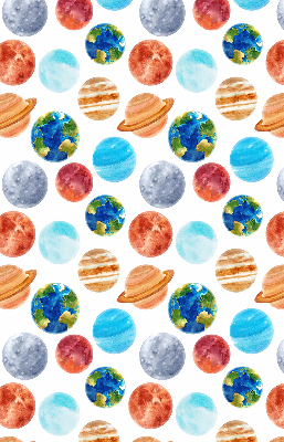 Fabric roller blind Planets