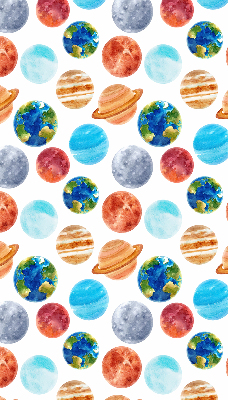 Fabric roller blind Planets