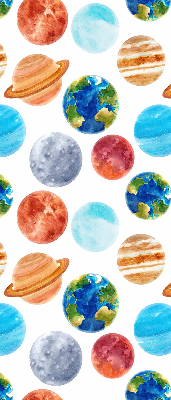 Fabric roller blind Planets