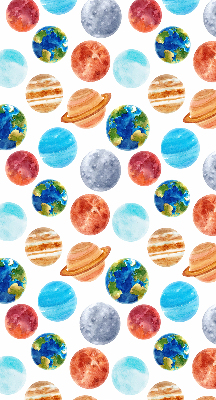 Fabric roller blind Planets