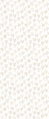 Modern roller blind Beige hearts