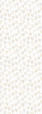 Modern roller blind Beige hearts