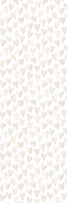 Modern roller blind Beige hearts