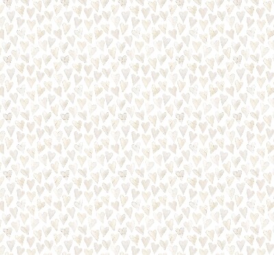 Modern roller blind Beige hearts