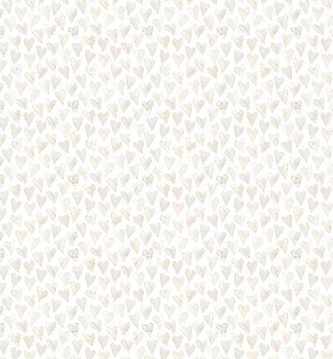 Modern roller blind Beige hearts