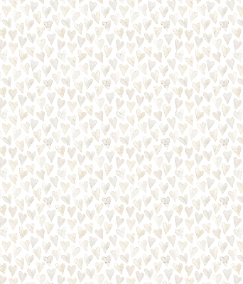 Modern roller blind Beige hearts