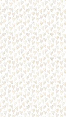 Modern roller blind Beige hearts