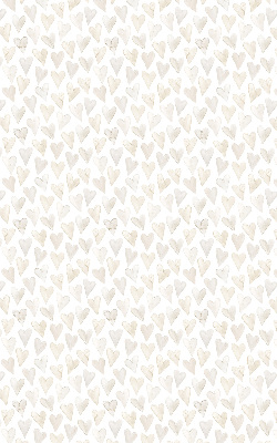 Modern roller blind Beige hearts
