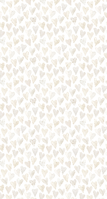 Modern roller blind beige hearts pattern