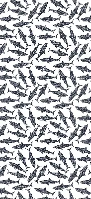 Roller blind for large window sharks design