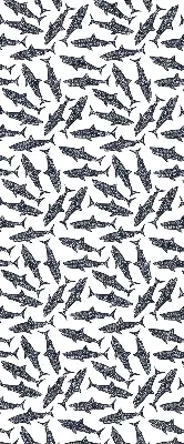 Roller blind for large window sharks design