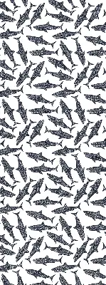 Roller blind for large window sharks design