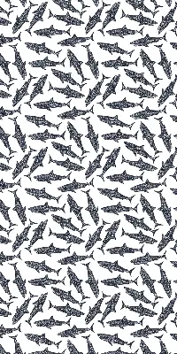 Roller blind for large window sharks design