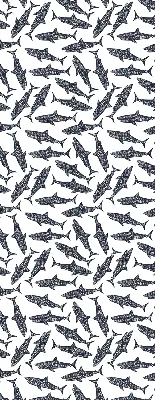 Roller blind for large window sharks design