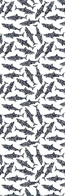 Roller blind for large window sharks design