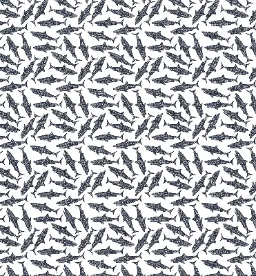 Roller blind for large window sharks design