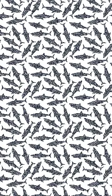 Roller blind for large window sharks design