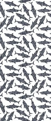 Roller blind for large window sharks design