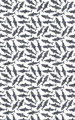 Roller blind for large window sharks design