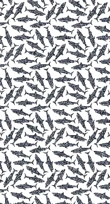 Roller blind for large window sharks design