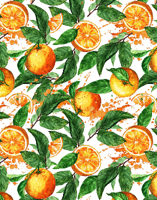 Roller blind for large window Oranges and leaves
