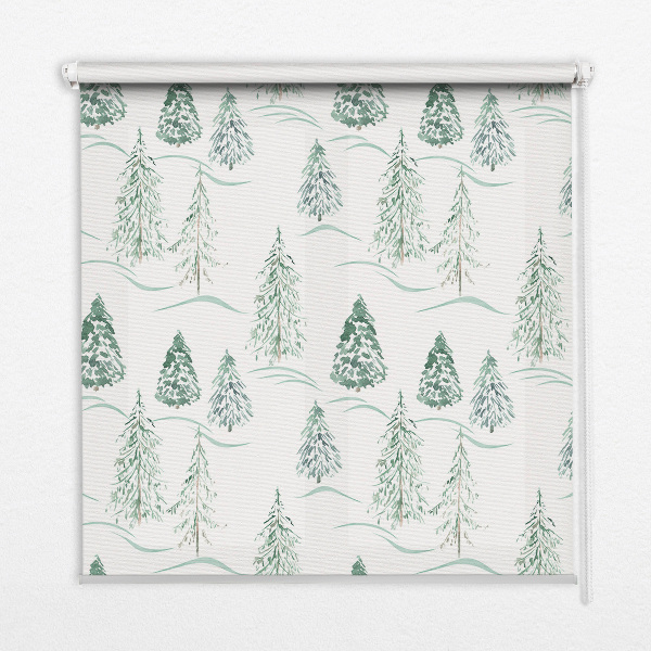 Fabric roller blind Trees