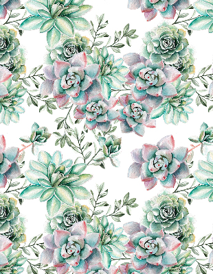 Modern roller blind Green plants