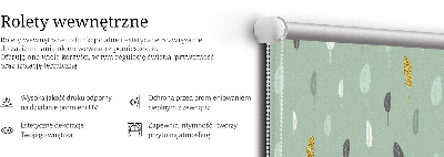 Roller blind for large window Colorful trees