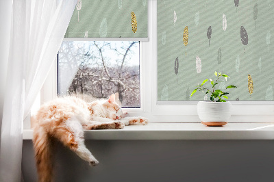 Roller blind for large window Colorful trees