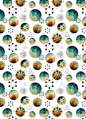 Modern roller blind Colored circles