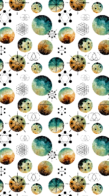 Modern roller blind Colored circles