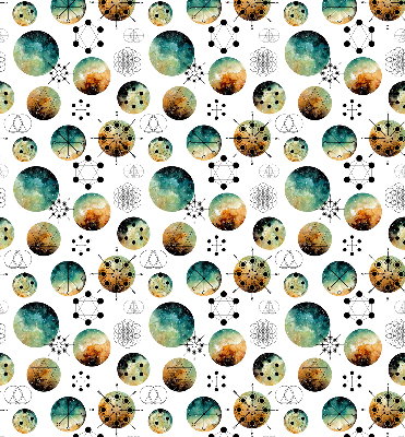 Modern roller blind Colored circles