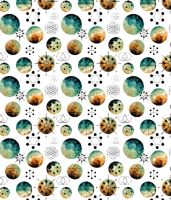 Modern roller blind Colored circles