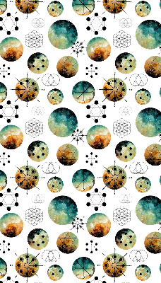 Modern roller blind Colored circles