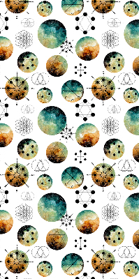Modern roller blind Colored circles