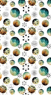 Modern roller blind Colored circles