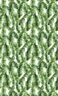Roller blind for large window leaves pattern