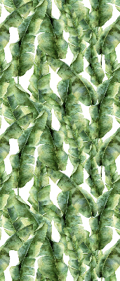 Roller blind for large window leaves pattern