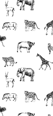 Fabric roller blind Animals