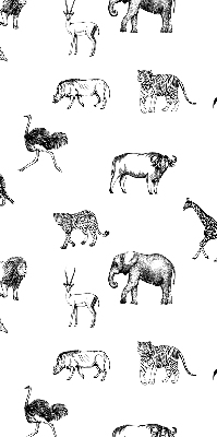 Fabric roller blind Animals