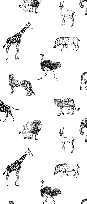 Fabric roller blind Animals
