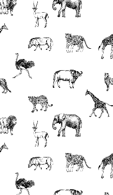 Fabric roller blind Animals