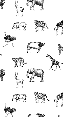 Fabric roller blind Animals